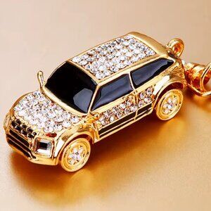 Bling Mini Car Keychain or Purse Charm ✨ Rhinestone Mini HandBag Accessory 🚗